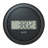 Veratron 52MM (2-1/16") ViewLine Hour Counter-Voltmeter - Black MPN-B00005302