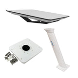 KVH Starlink Flat Panel Kit w/24" Seaview Pedestal Mount & ADASTLKA Starlink Top Plate
