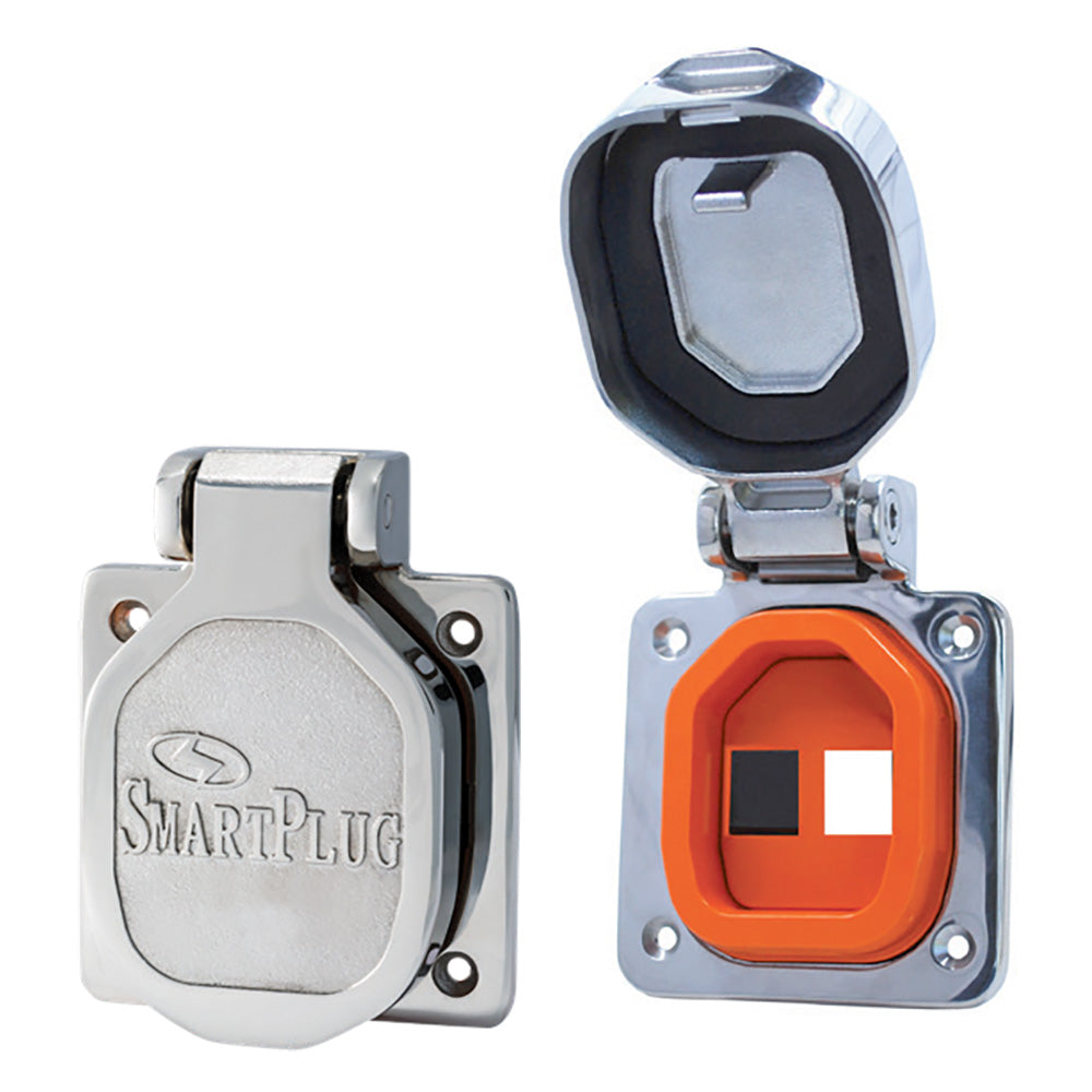 SmartPlug Data Port Case/Inlet Only - 316 SS Cover w/One Blank Plug & One Open Port