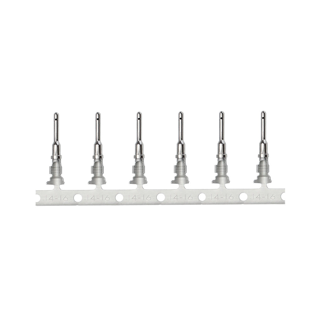 Pacer Deutsch Stamped & Formed Contacts f/14-18 AWG Wire – Pin Cavity Style - 100 Pack