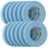 FrogTape CP 250 Medium-High Adhesion Masking Tape - 24MM x 55M x 12-Pack - Light Blue - Rated f/250°F