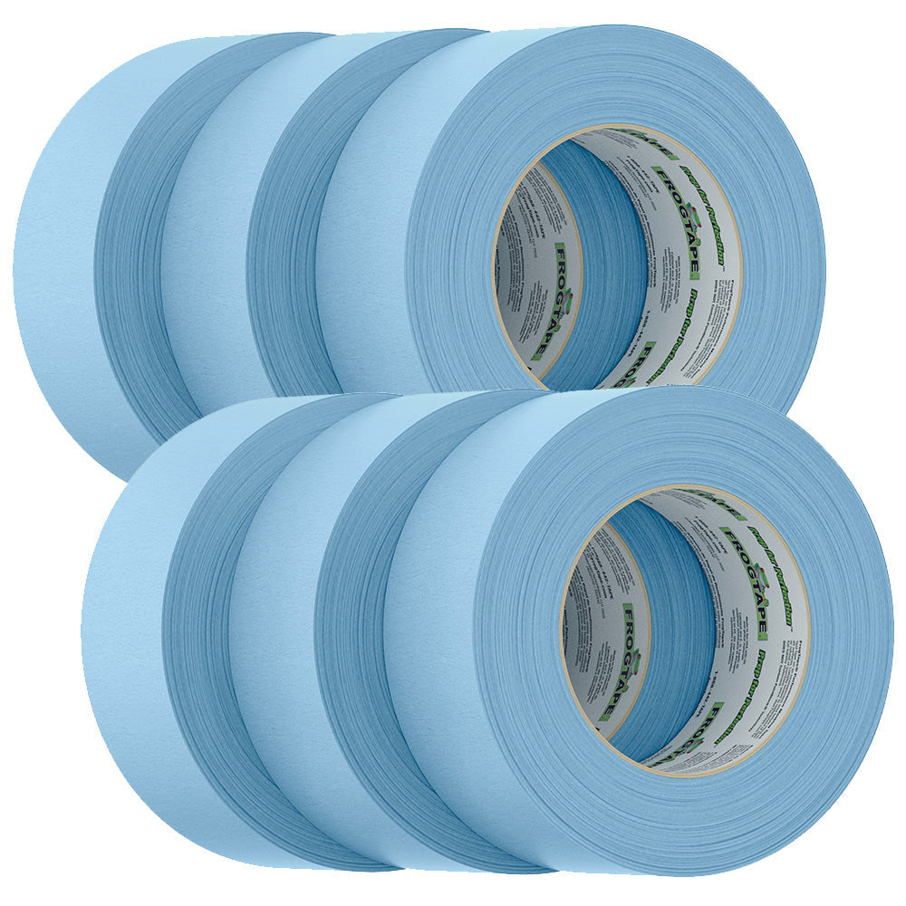 FrogTape CP 250 Medium-High Adhesion Masking Tape - 48MM x 55M x 6-Pack - Light Blue - Rated f/250°F