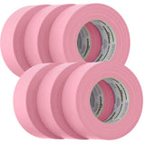 FrogTape CP 325 Medium-High Adhesion Masking Tape - 48MM x 55M x 6-Pack - Pink - Rated f/325°F