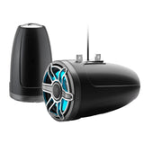 JL Audio M6 Series 8.8" Enclosed Tower Coaxial System with Titanium Sport Grille & Transflective™ LED Lighting