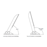 TACO Command Ratchet Hinge - 18-1/2" - 316 Stainless Steel Polished w/Hard Stop