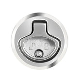 Whitecap 2" Beveled Locking Slam Latch w/Backing Plate