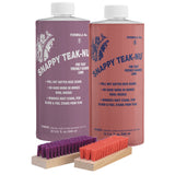 Snappy Teak-Nu Kit - 32 oz w/Formula No. 1 - 32 oz, Formula No. 2 - 32 oz, & Bristle Brush