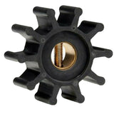 Jabsco Impeller Kit - Neoprene - 10 Blade - 2" Diameter x 7/8" Wide - Slotted Shaft Pin Drive - Brass Insert - 15/32" Shaft