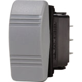 Blue Sea 8222 Water Resistant Contura III Switch - (ON)-OFF-(ON) - Grey