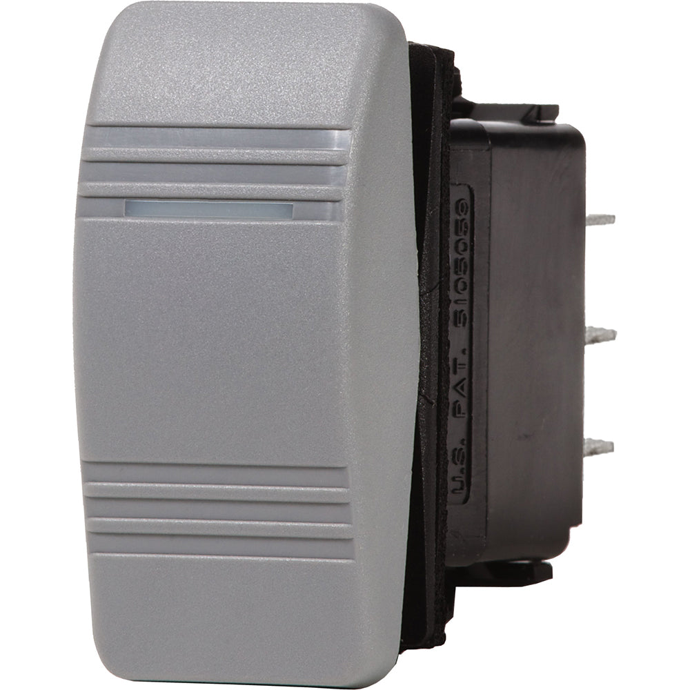 Blue Sea 8233 Water Resistant Contura III Switch - (ON)-OFF-ON - Grey