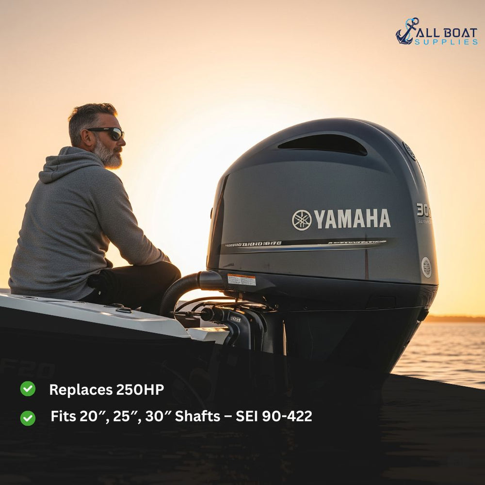 New Yamaha 250HP 4-Stroke (2005–2018) Replacement Lower Unit | Aftermarket | Standard Rotation | Fits 20″, 25″ & 30″ Shafts | 3-Year Warranty image 2