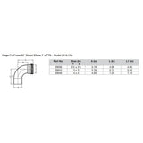 Viega ProPress 2-1/2" - 90° Copper Elbow - Street/Press Connection - Smart Connect Technology