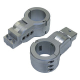 PTM Watersports Board Rack Mounts - 2.38" Pipe Clamp - Titanium Grey