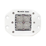 Black Oak 2" Marine Flush Mount LED Pod Light - Diffused Optics - White Housing - Pro Series 3.0