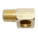 Attwood Universal 90 Degree Elbow - 1/4" NPT x 1/4" NPTF - Brass
