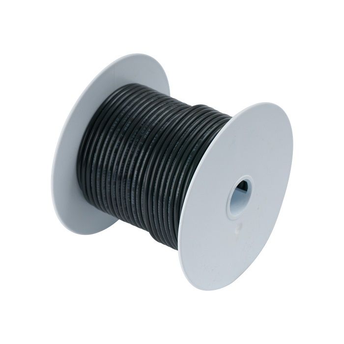 Ancor Tinned Copper Wire, 10 AWG (5mm2), Black - 100 ft Electrical