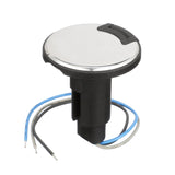 Attwood 910R Series Round Base 3-Pin Over Mold 306 Stainless Steel Black Cover