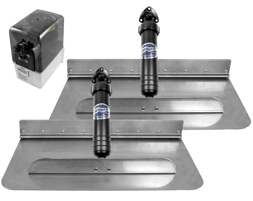 Bennett 24x12 Hydraulic trim Tab System 12V- No Control Trim Tabs