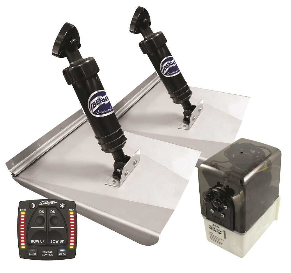 Bennett M120 12x10 Trim tabs with OBI Indicator Control