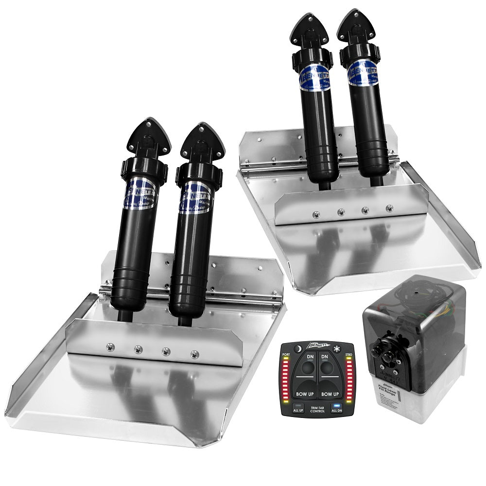 Bennett ST16 12x16 Performance Sport Tab Systems with One Boat Indicator Control Trim Tabs