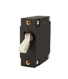 EGIS A Series White Toggle Panel Mount Circuit Breaker Single Pole AC/DC 2.5 Amp Retail Pack