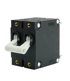 EGIS A Series White Toggle Panel Mount Circuit Breaker Dual Pole AC 50 Amp Retail Pack