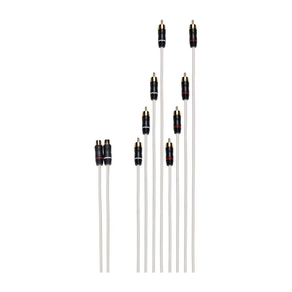 Fusion Performance RCA Splitter Cable, 2.1 ft Dual Female to 8-Way Male Audio/Video