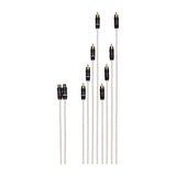Fusion Performance RCA Splitter Cable, 2.1 ft Dual Female to 8-Way Male Audio/Video