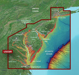 Garmin VUS038R G3 New York-Chesapeake VUS037R - microSDTM/SDTM card Cartography