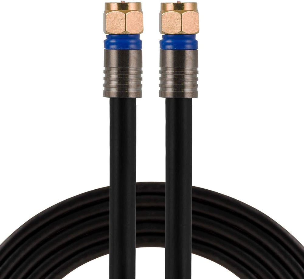RG6 Coaxial Cable 50ft With F-type Connectors