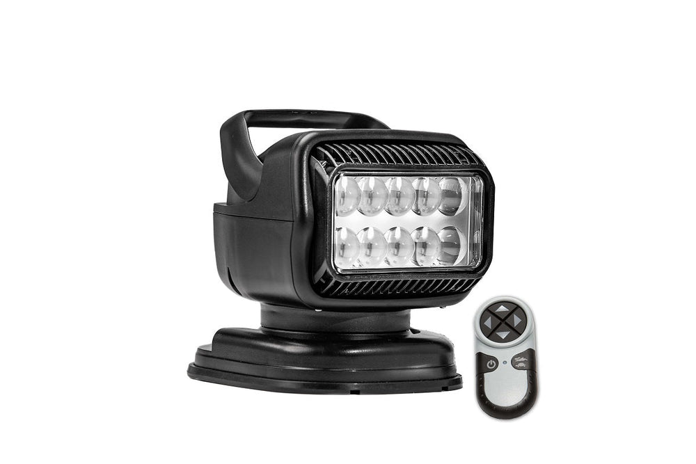Golight GT LED B;lack Spotlight with Portable Magnetic Mount Wireless Handheld Remote Lighting