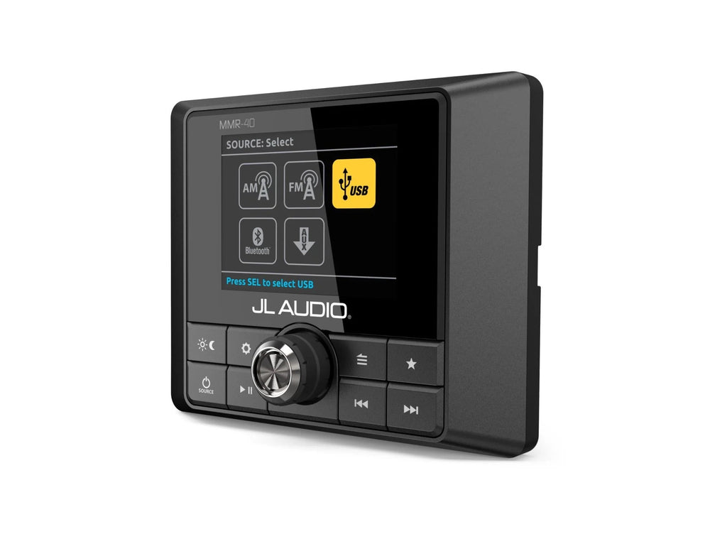 JL Audio MMR-40 Wired, Full-Function NMEA 2000(R) Network Controller with Full-Color LCD Display for use with MediaMaster(R)