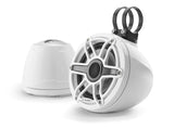 JL Audio M6 6.5-inch (165 mm) Enclosed Coaxial System, Gloss White Enclosure, Gloss White Trim Ring, Gloss White Sport Grille