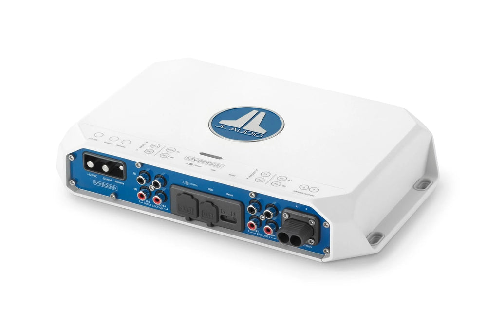JL Audio MVi Marine Amplifier 2 Channel Full-Range 2 Channel Full-Range 600 Watts 12V Integrated DSP Audio/Video