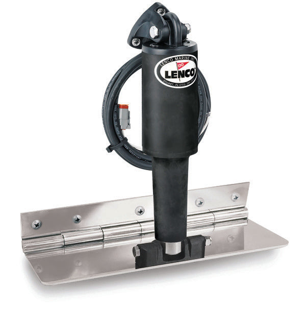Lenco 4inx12in Limited Space Trim Tab Kit 12v Standard Finish