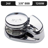 Storm 2200, Stainless Steel, 24V, 1200W Low-Profile, Vert. Rope/Chain Windlass f/ 3/8"BBB MPN-M2200L24-3/8B
