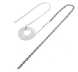Maxwell 15ft of 1/4in HT Chain Splice to 150ft of 1/2in Nylon Brait Line
