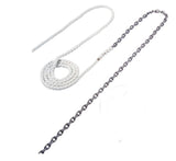 Maxwell 10ft of 1/4in HT Chain Splice to 300ft of 1/2in Nylon Brait Line