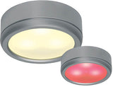 Norden LED Slave, 10-30VDC, 3W, Warm White/Red Matte Chrome, Controlled with Norden Master MPN-ILPB23163007