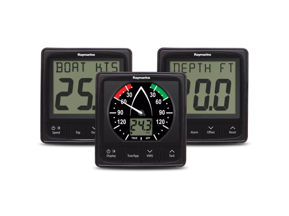 Raymarine i50/i60 depth, Speed, Wind Pack with Shart Arm Masthead, ST900/P120 and P319 Transducers Instruments