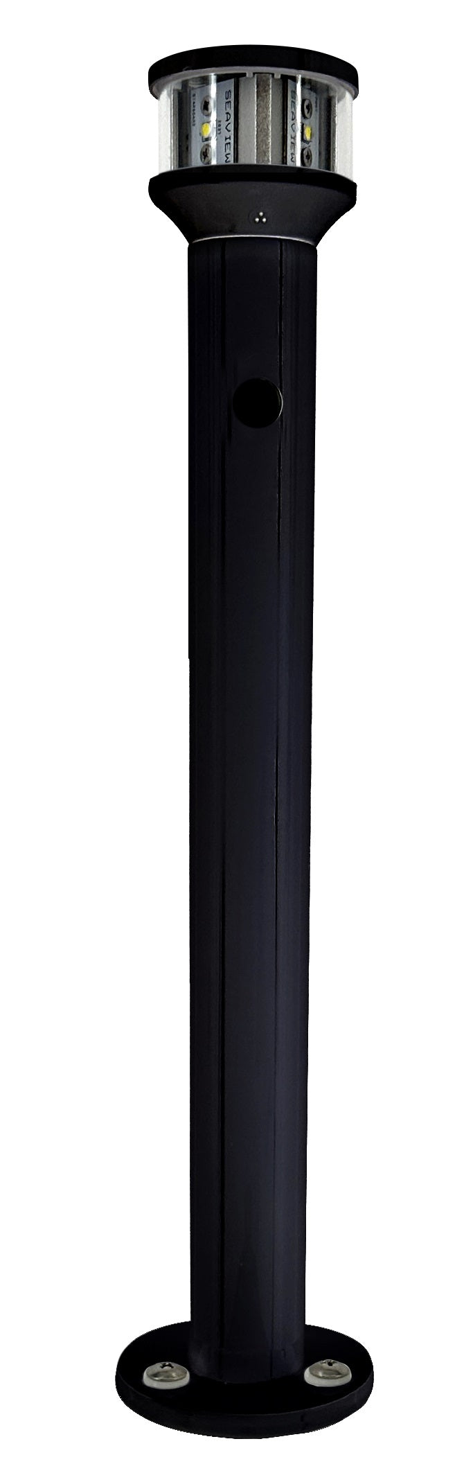 Seaview SVLTP12LEDBLK 12 Light Post with LTBLED12 Navigation Light - Black Lighting