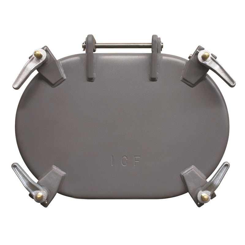 ICF Drop Bolt Hatch 15"X23" Raised 5" 4 Dog Heavy Commercial - view 2