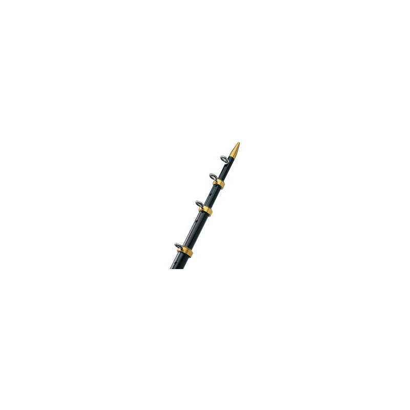 TACO Marine Hd Outrigger Pole Pr 1-1/2"X15' Black/Gold Fishing Equipment - view 2