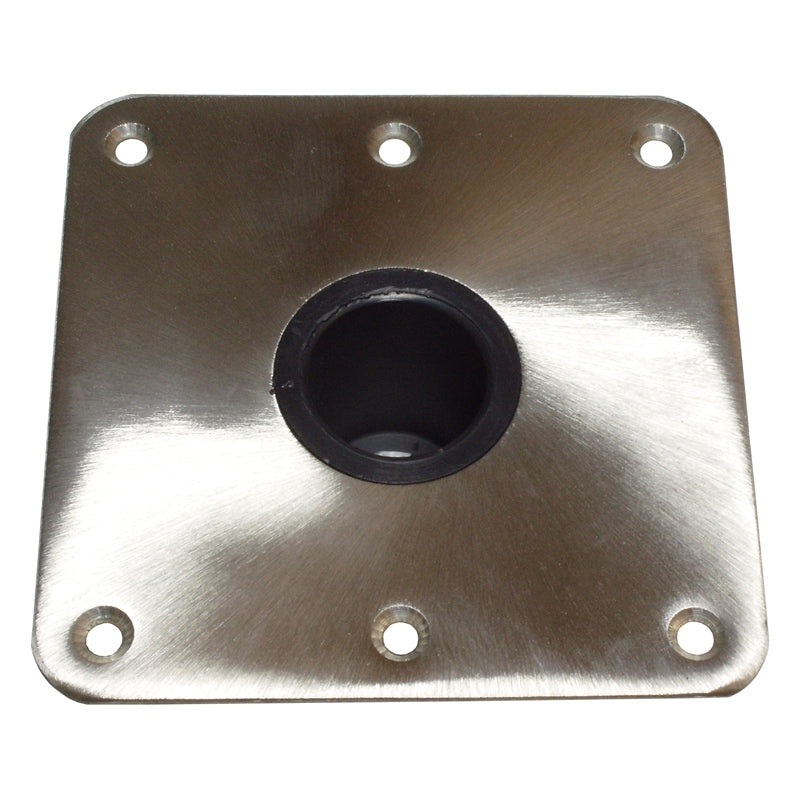 Springfield Marine Spring-Lock Base Stainless Steel 7"X7" No-Lock Pedestals - view 2