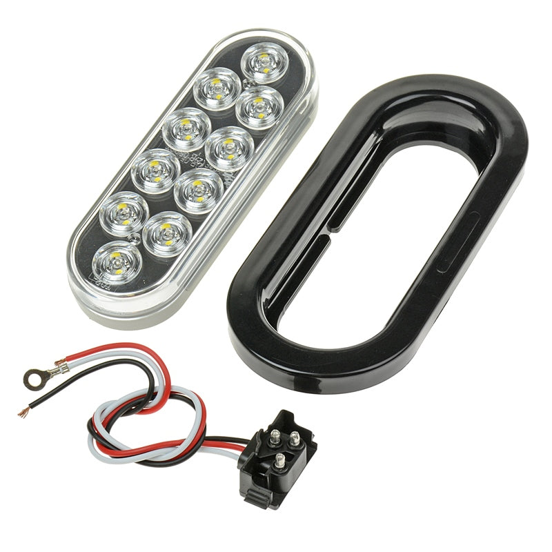 Marpac Trailer Clear Light M/LED Oval with Grmt Trailer Lights Wiring - view 3