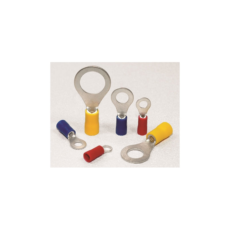 Greenlite Cable Ring Terminal Yel 12-10 AWG 1/2", model GR-Y12V, Wire Terminals