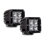 Rigid Spreader Lt 3X3 4LED Blk Flood Pr, model 202113, SpotFlood Lights