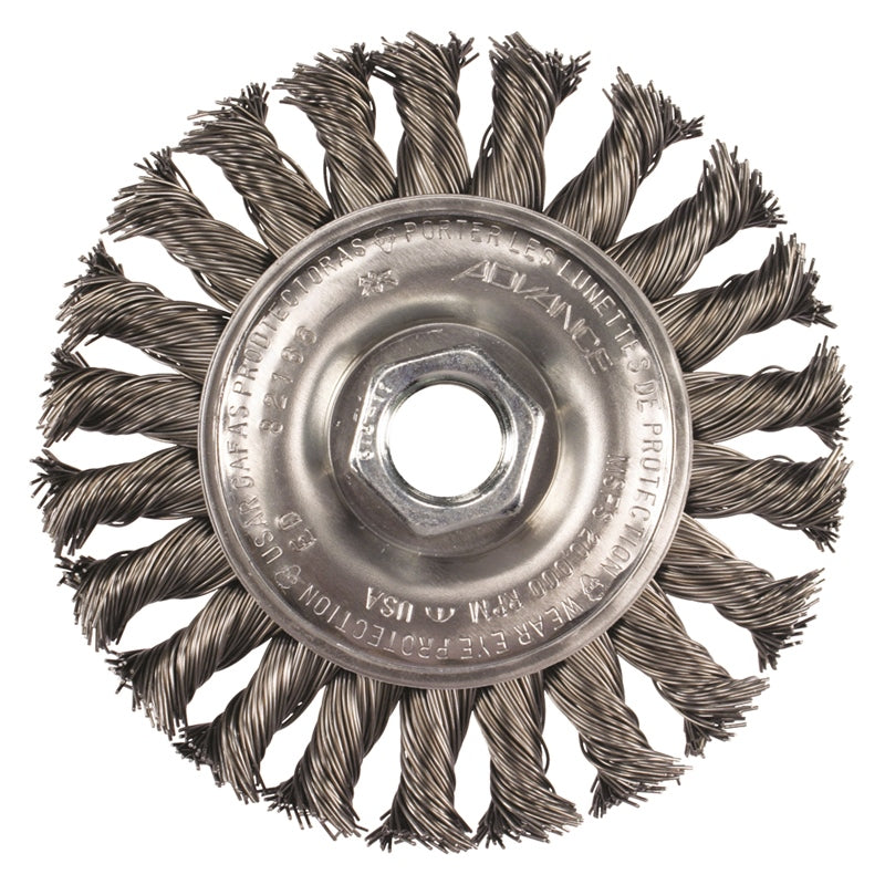6" WIRE WHEEL KNT 5/8-11