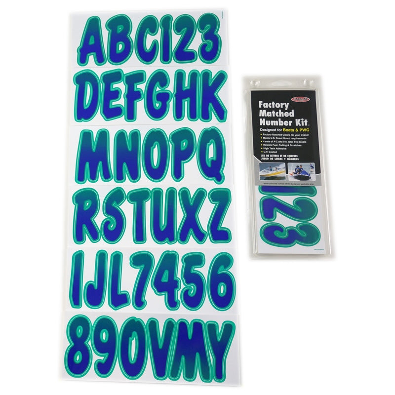 LETTER KIT PUR/TEAL