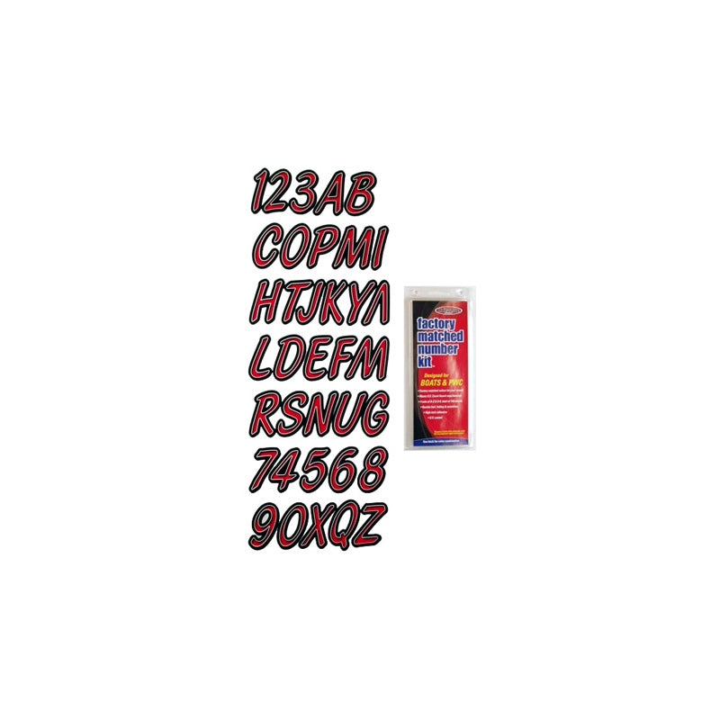 LETTER KIT RED/BLK